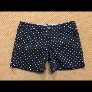 Merona Navy Blue Polka Dot Shorts Size 6